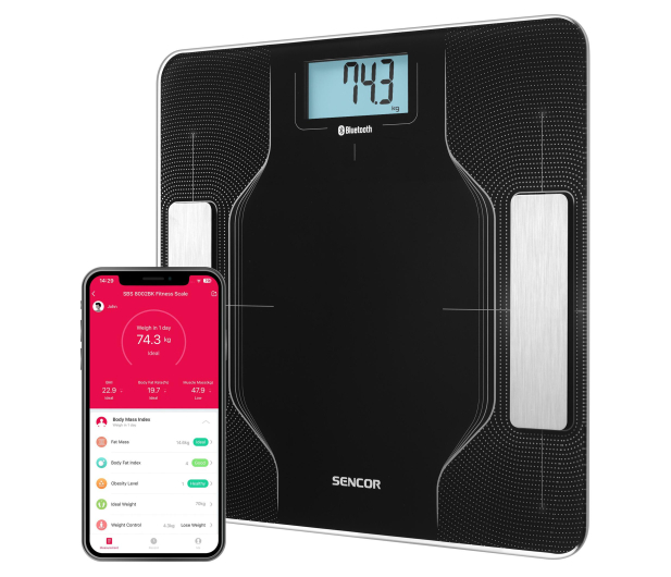 Sencor SBS 8002BK Waga łazienkowa - 1267689 - zdjęcie